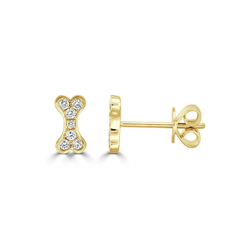 Diamond Dog Bone Studs - 1